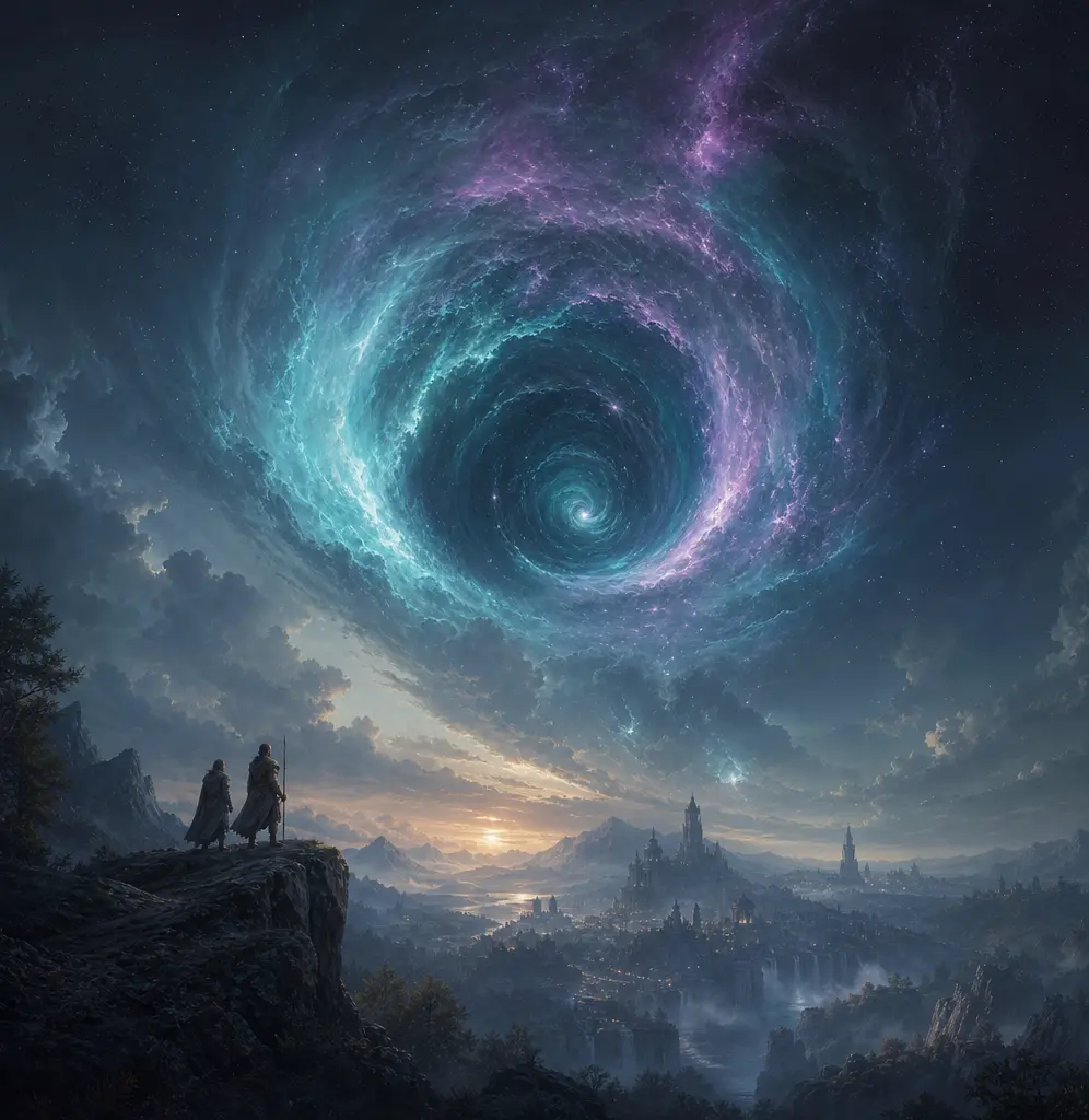 Leuchtendes kosmisches Portal